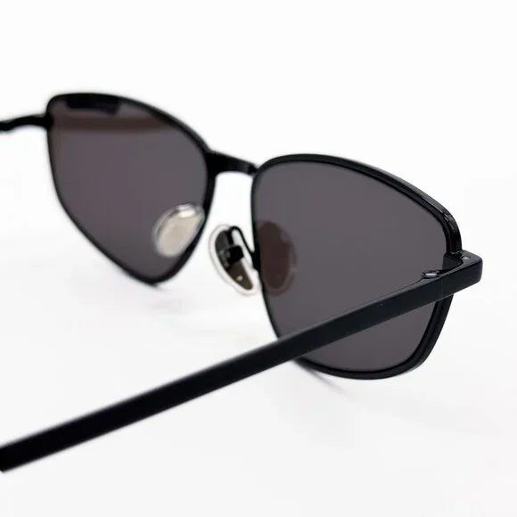 NEW BALENCIAGA BB0277S 001 SUNGLASSES UNISEX BLACK GREY OVAL EYEWEAR BALENCIAGA